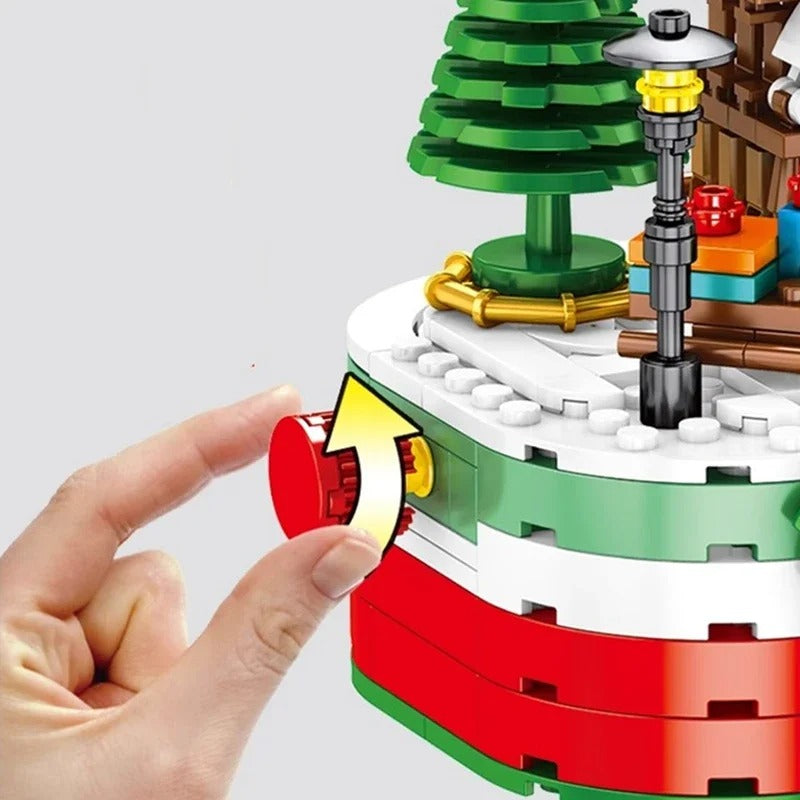 Weihnachtsmann-Spieluhr | Bausteine