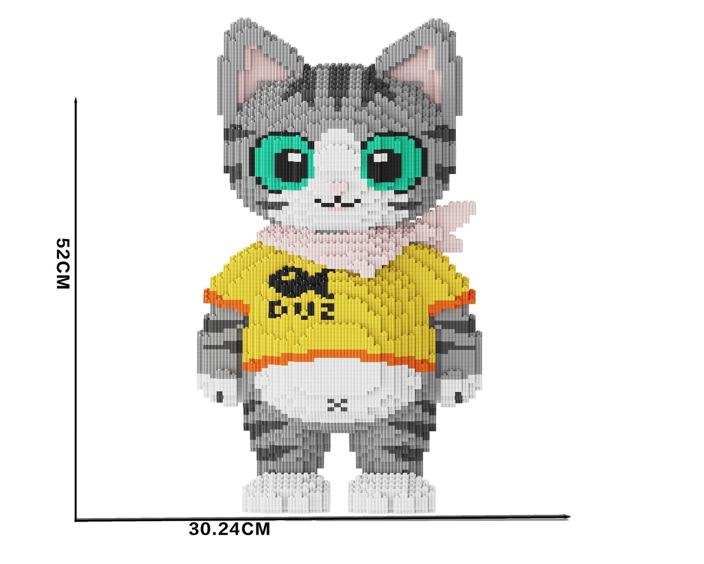 MEGA Katze mit Schal | Bausteine