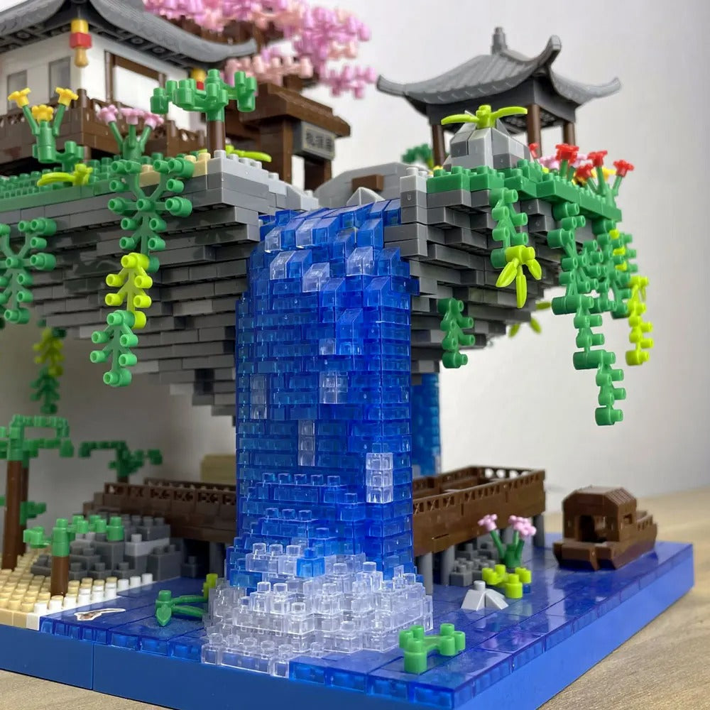 Baumhaus mit Wasserfall | Bausteine