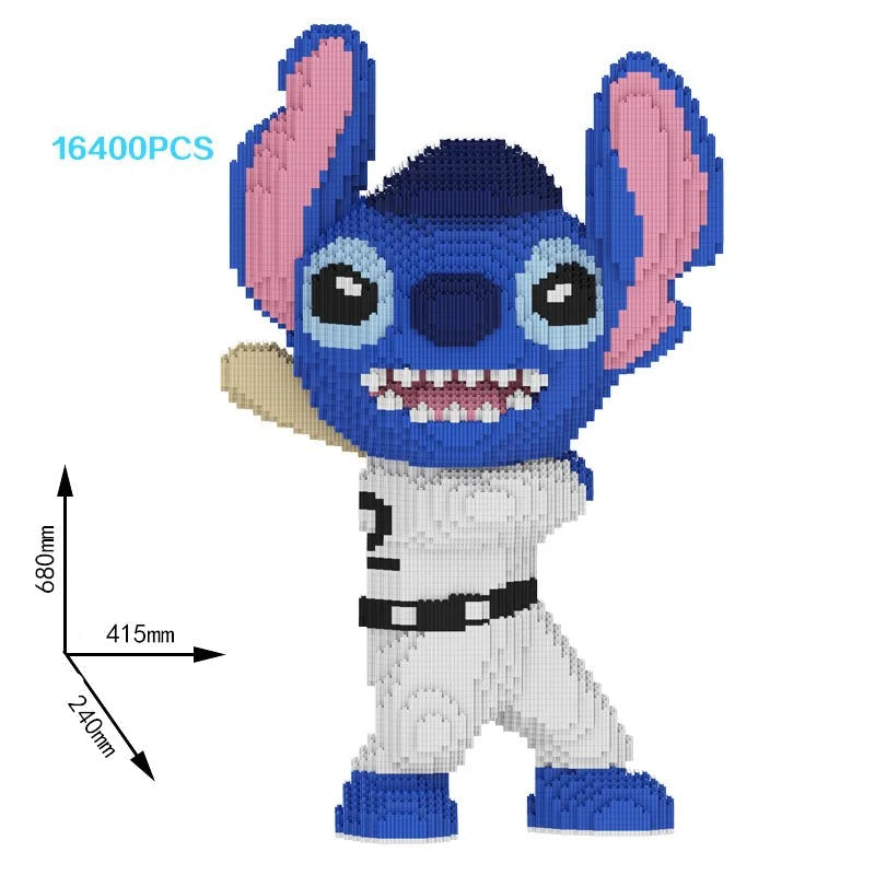Baseballspieler Blaues Wesen | Bausteine