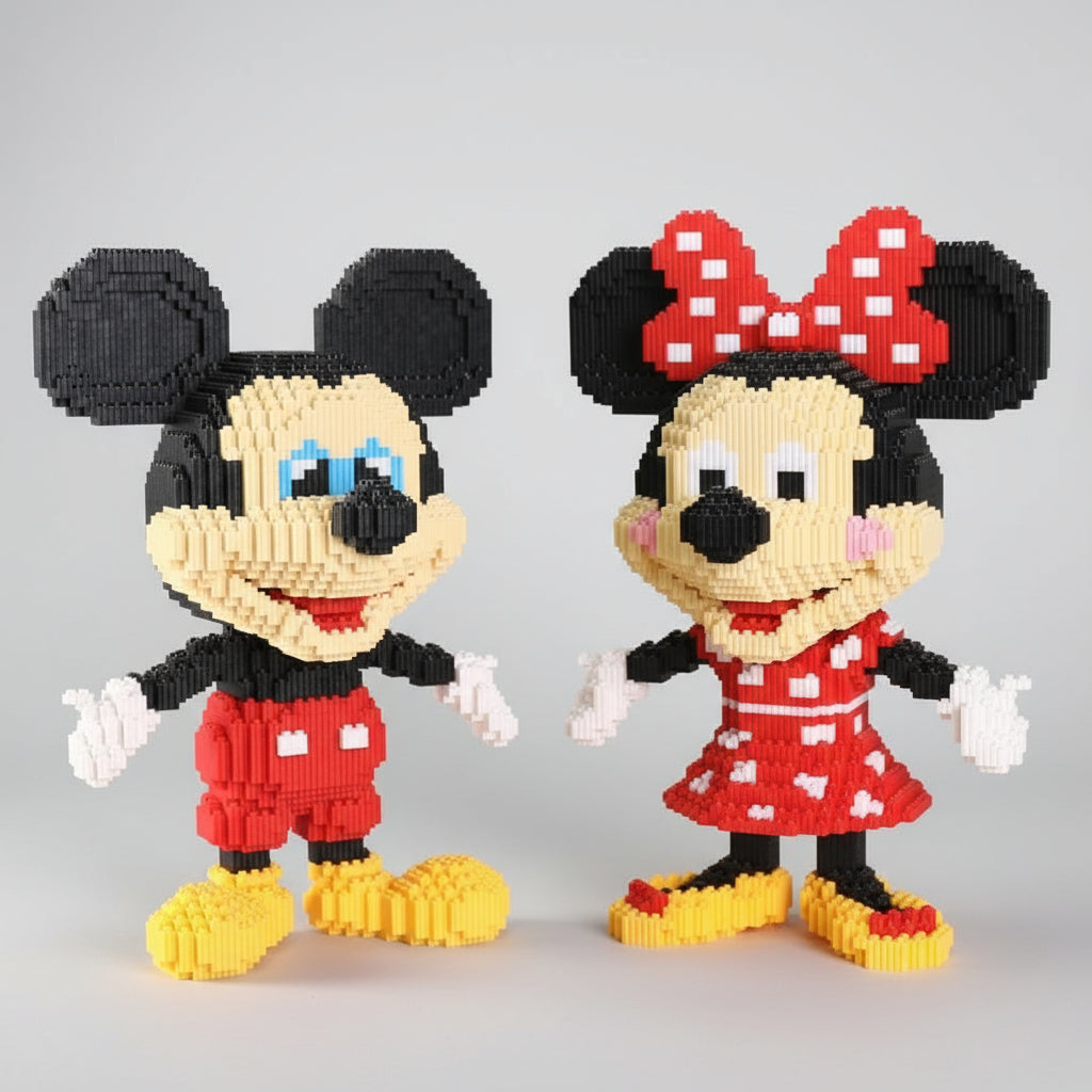 Mega Mouse im roten Kleid | Bausteine