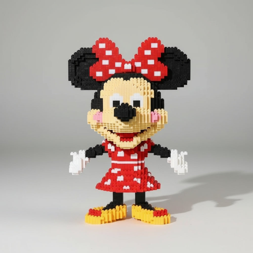 Mega Mouse im roten Kleid | Bausteine