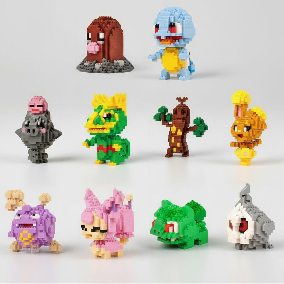 Mini Pokémon | Bestellung 3 mit 25% Extra-Rabatt! | Bausteine
