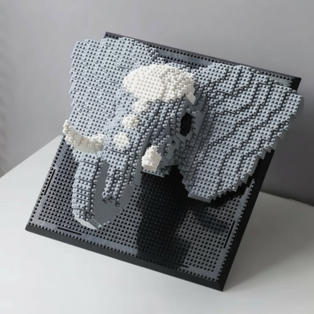 Elefanten auf dem Baubrett | Bausteine