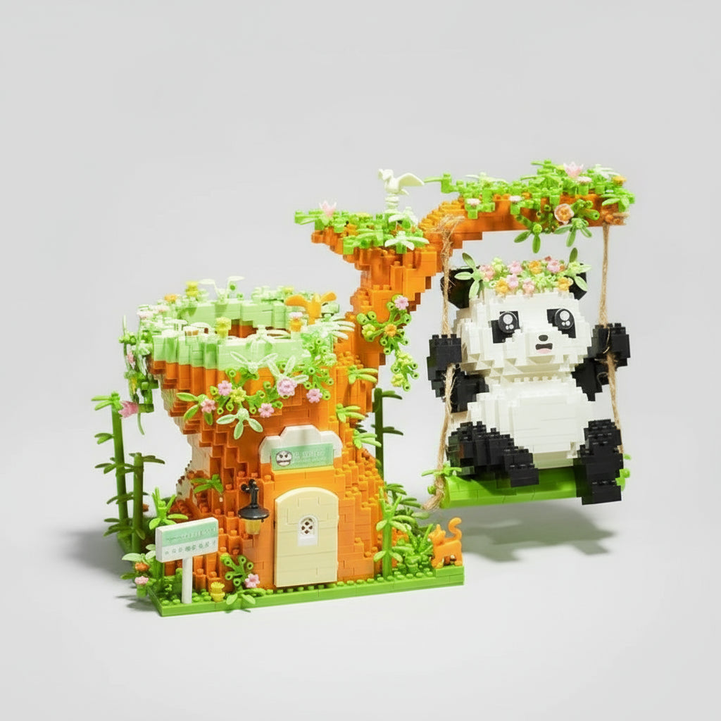 Panda-Federmäppchen | Bausteine