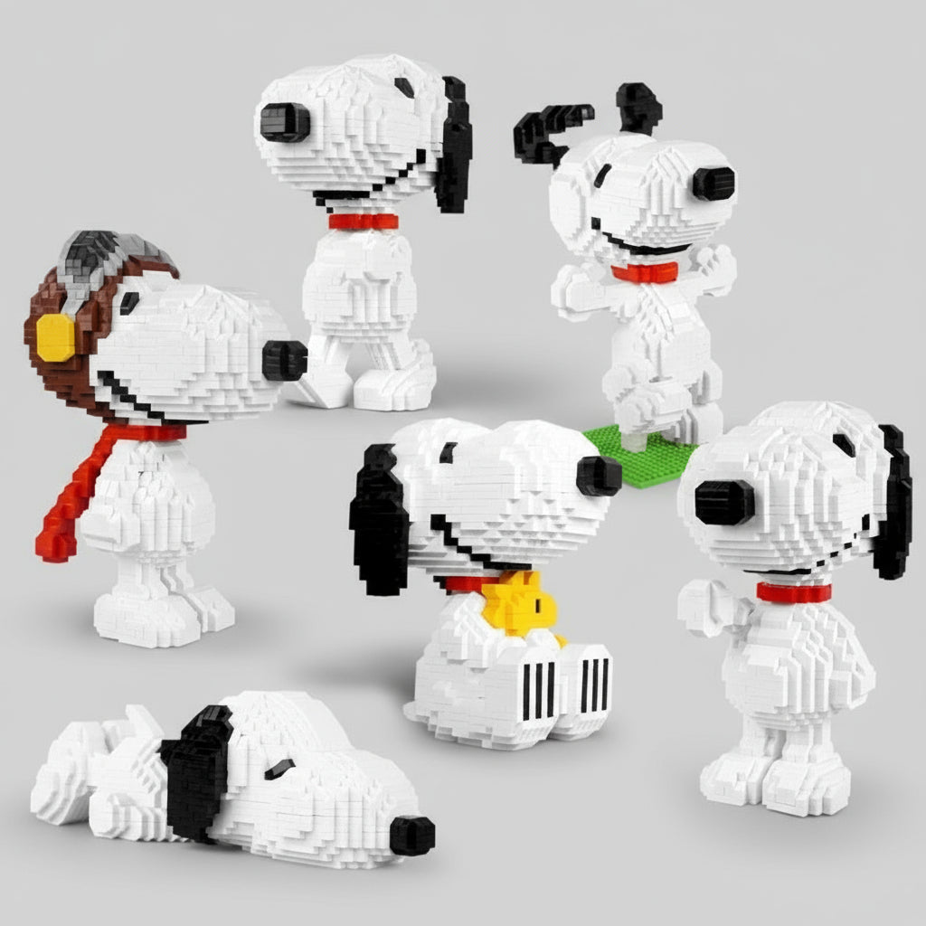 Schlafender fiktiver Beagle | Bausteine