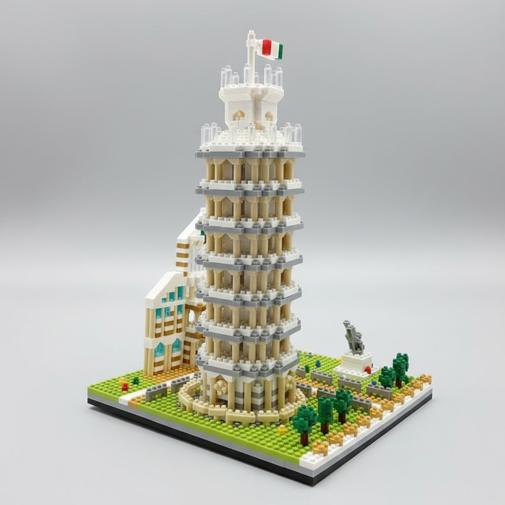 Turm von Pisa + Gebäude | Bausteine