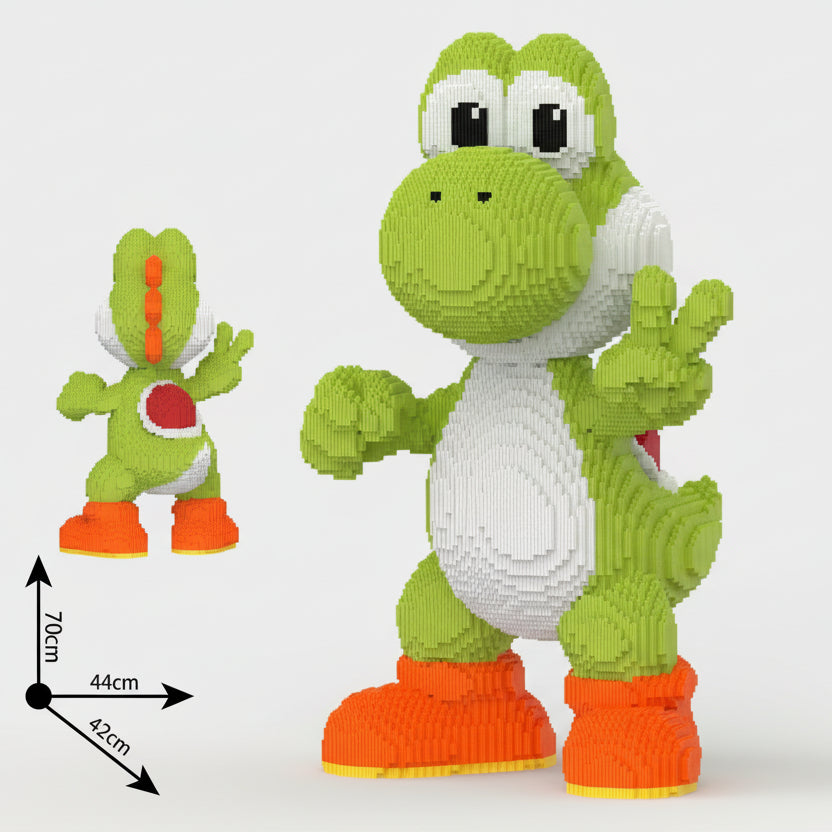 MEGA Grüner Dino mit Peace | Bausteine