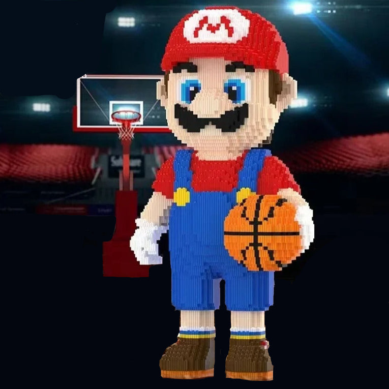Klempner mit Basketball | Bausteine