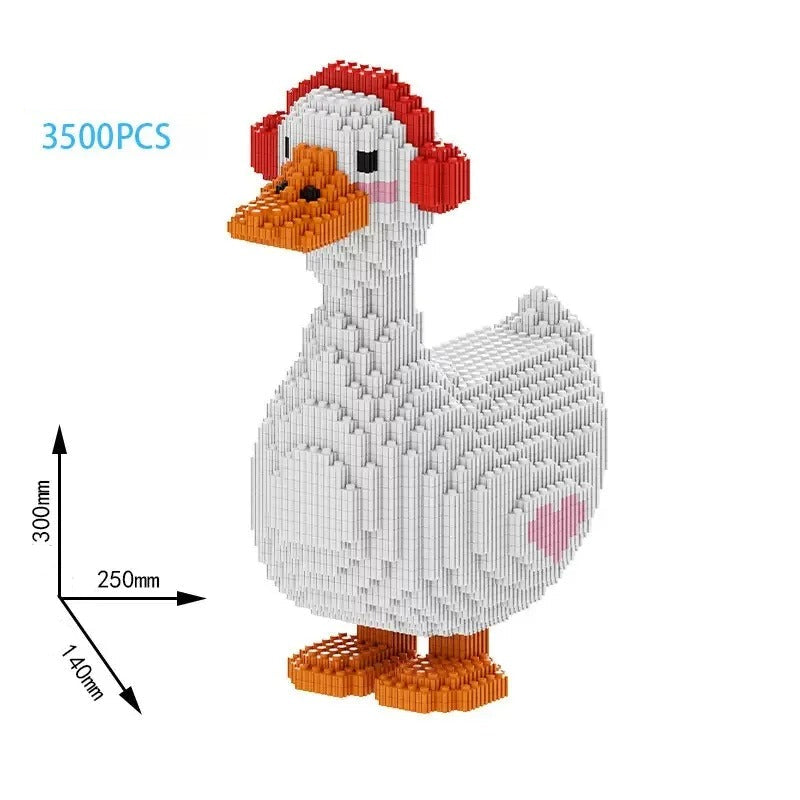 Gans mit Kopfhörer | Bausteine