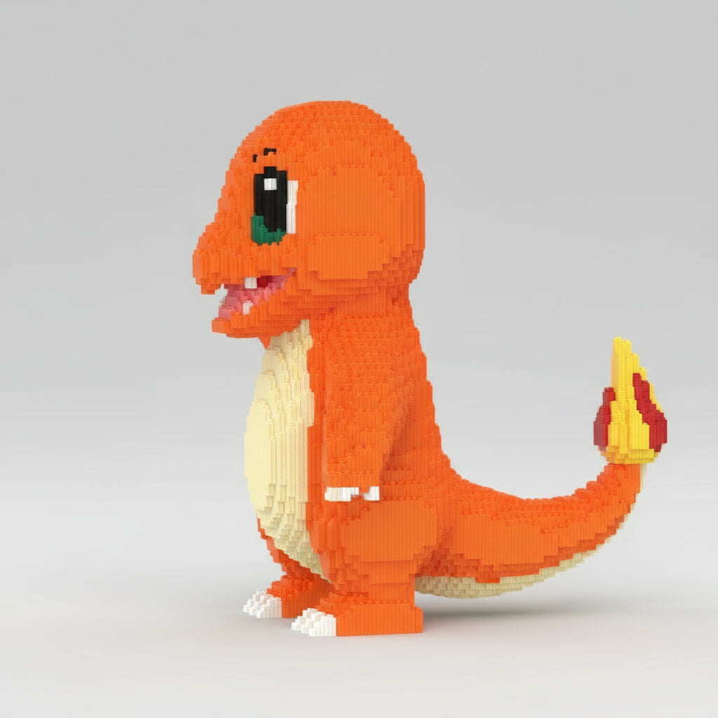 MEGA Feuriges Oranges Wesen | Bausteine