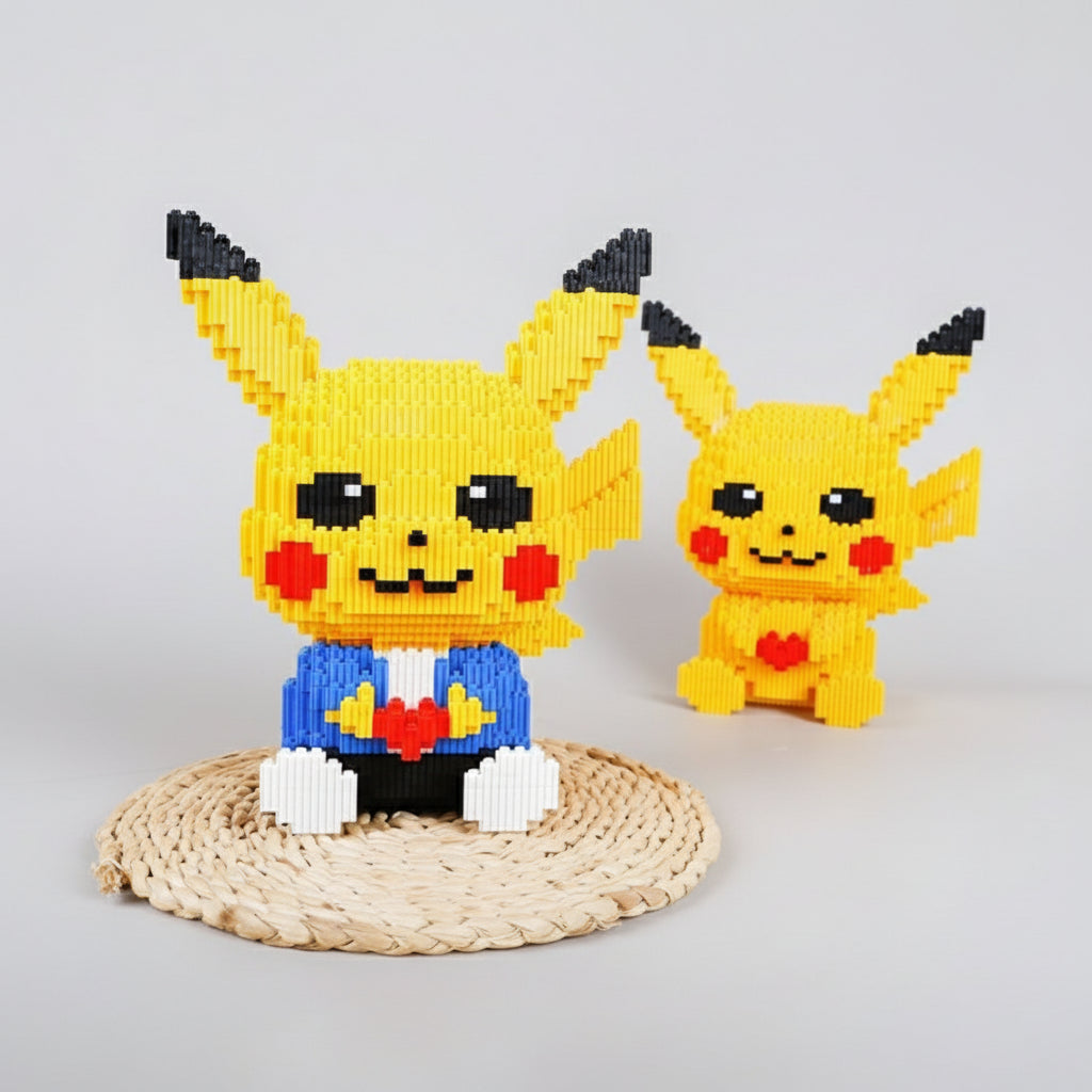 Verliebte gelbes Blitzmonster | Bausteine