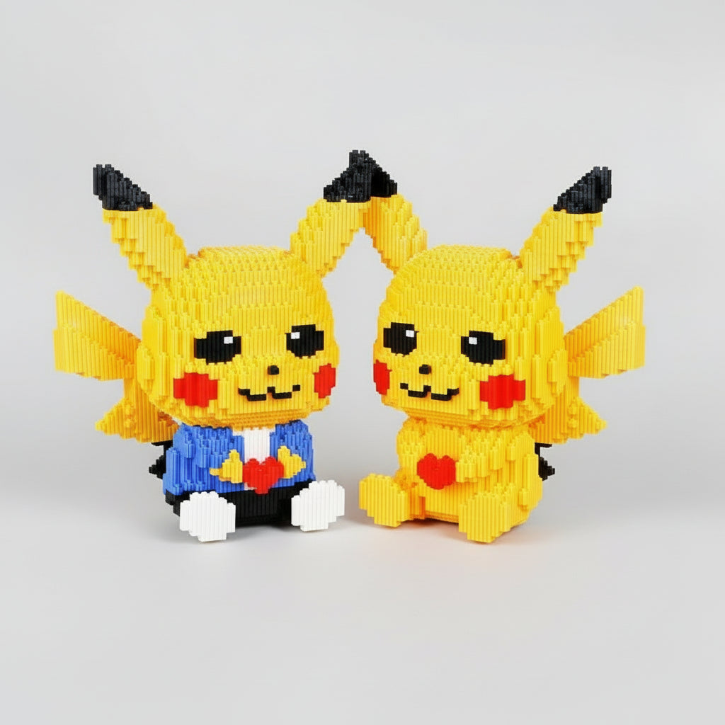 Verliebte gelbes Blitzmonster | Bausteine