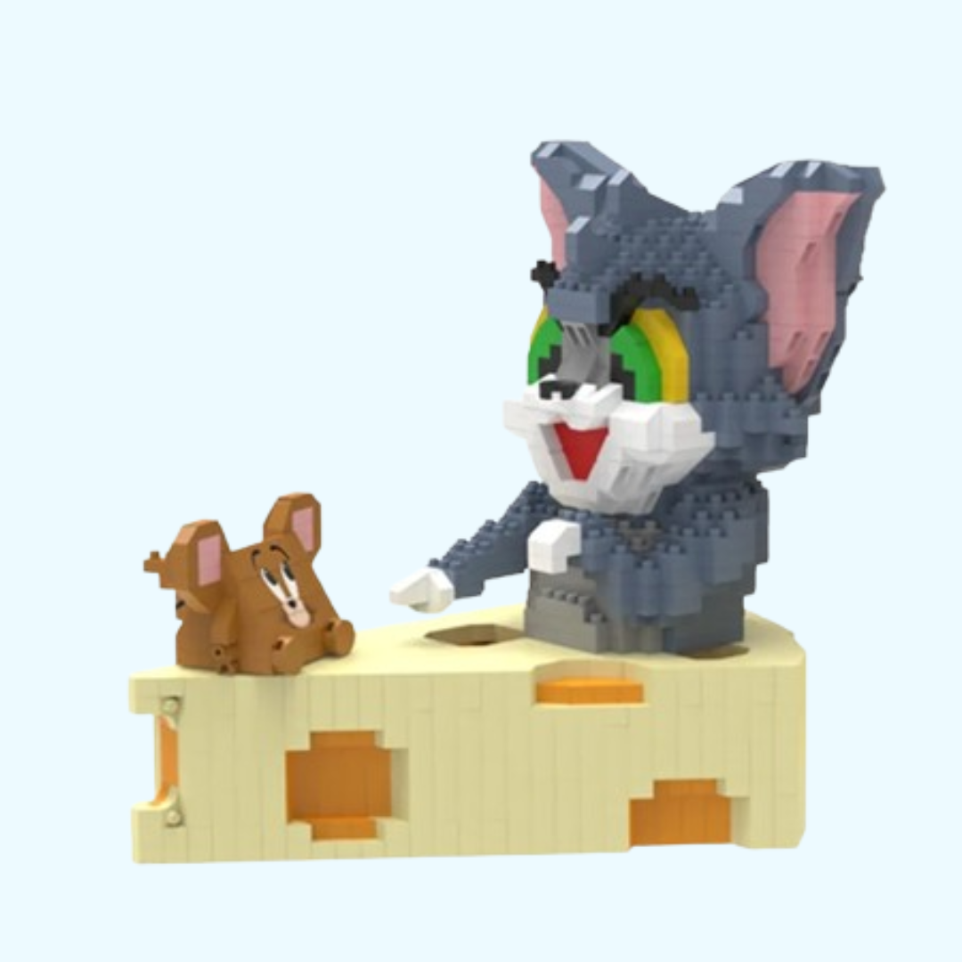 Kat & Maus im Käseblock | Bausteine
