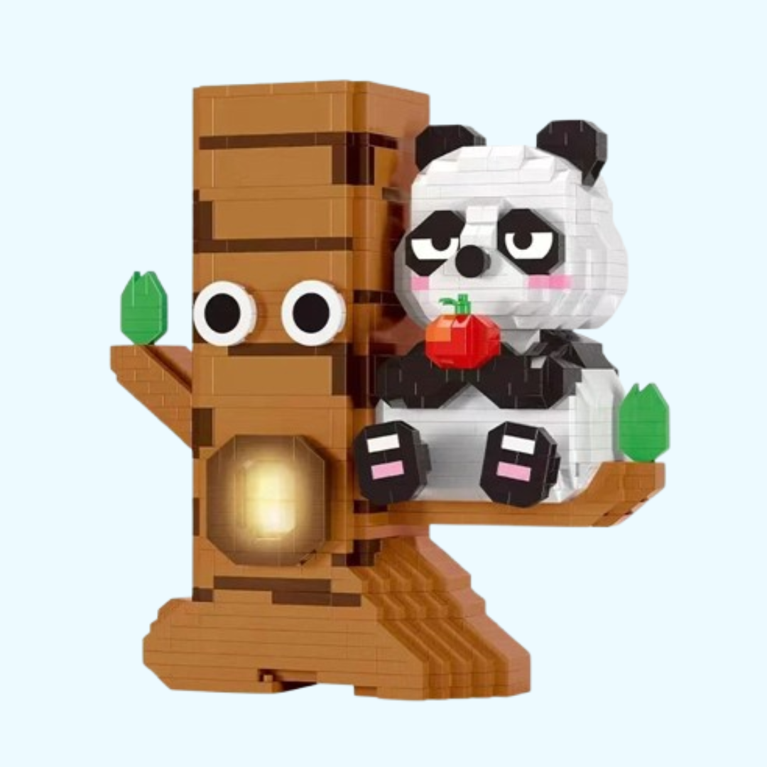 Panda im Baum Stiftehalter | Bausteine