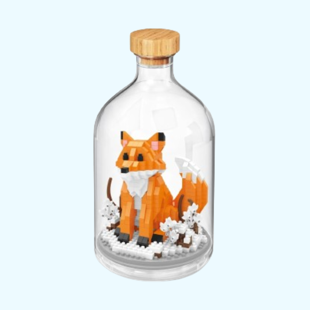 Tier in Flasche | Bausteine