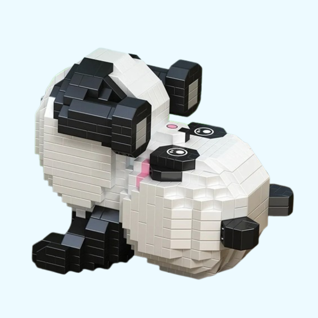 Liegender Panda | Bausteine