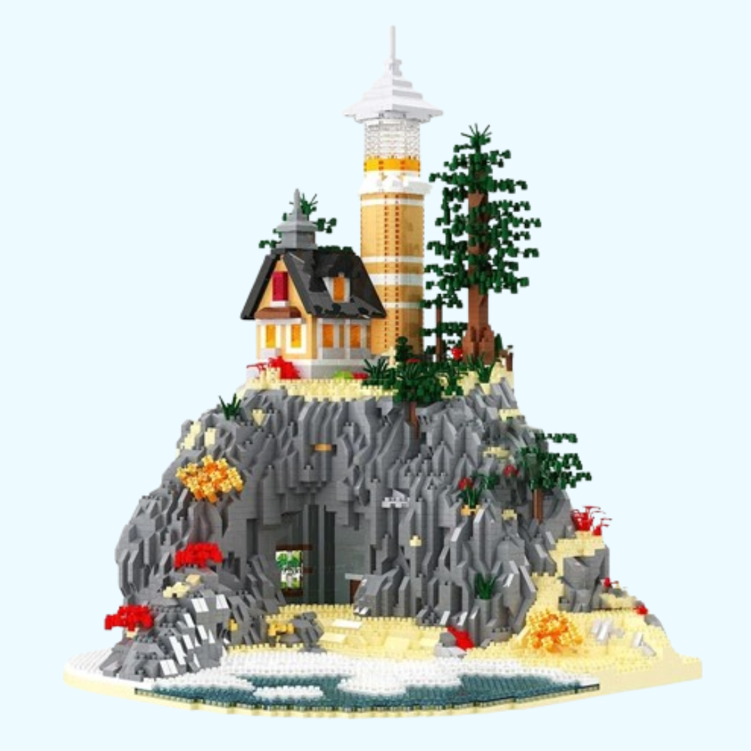 Leuchtturm auf dem Berg | Bausteine
