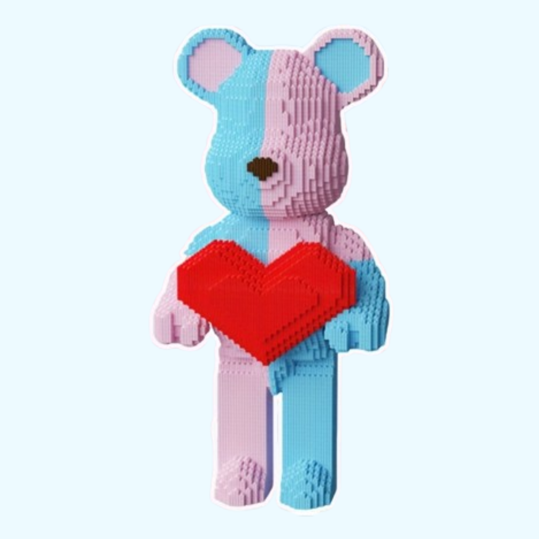 Blau-Rosa Bär | Bausteine