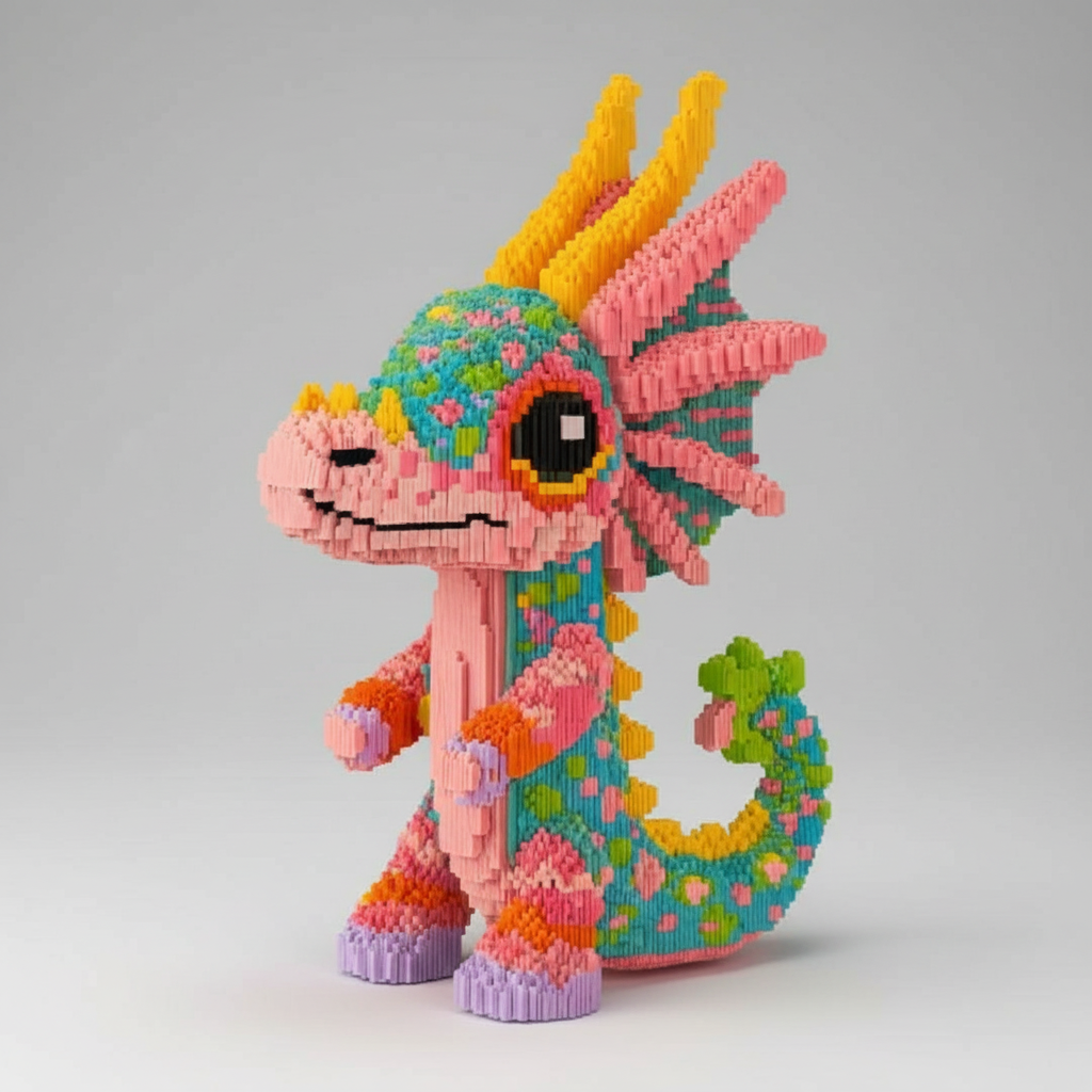MEGA bunter Drache | Bausteine