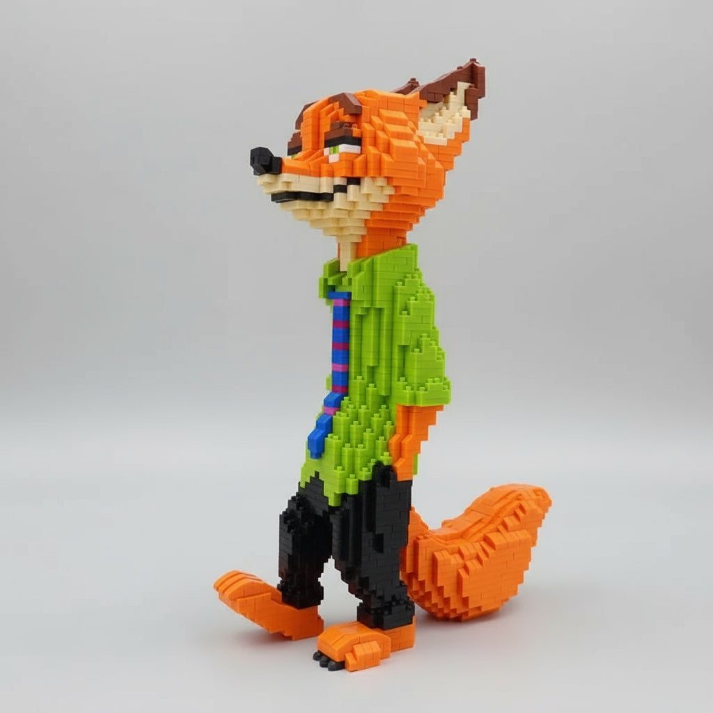 Fuchs im grünen Anzug | Bausteine