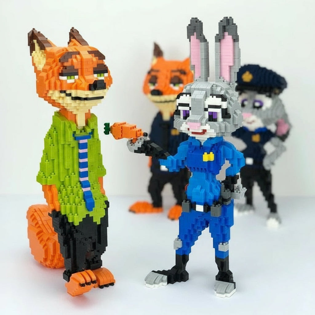 Fuchs im grünen Anzug | Bausteine