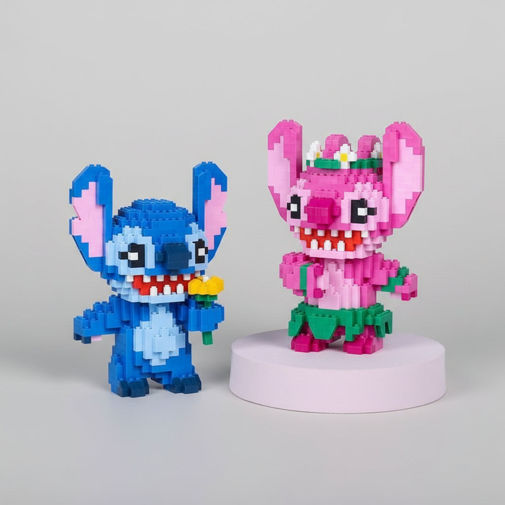 Blaues Wesen familie | Bausteine