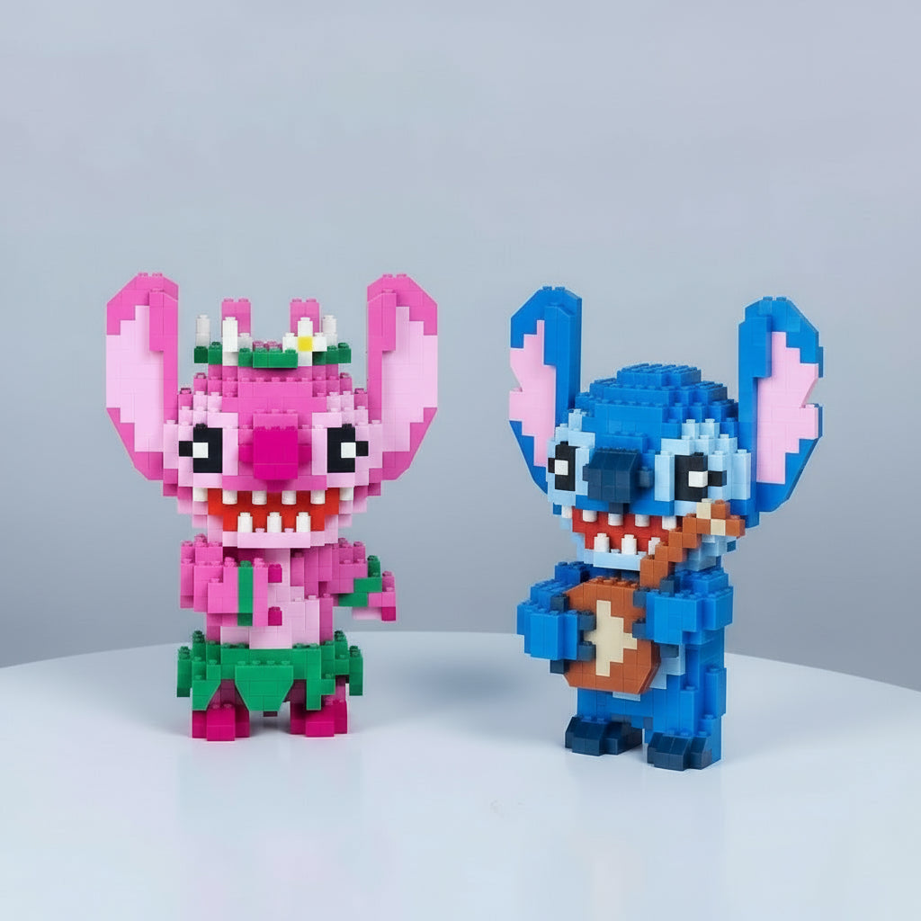 Blaues Wesen familie | Bausteine