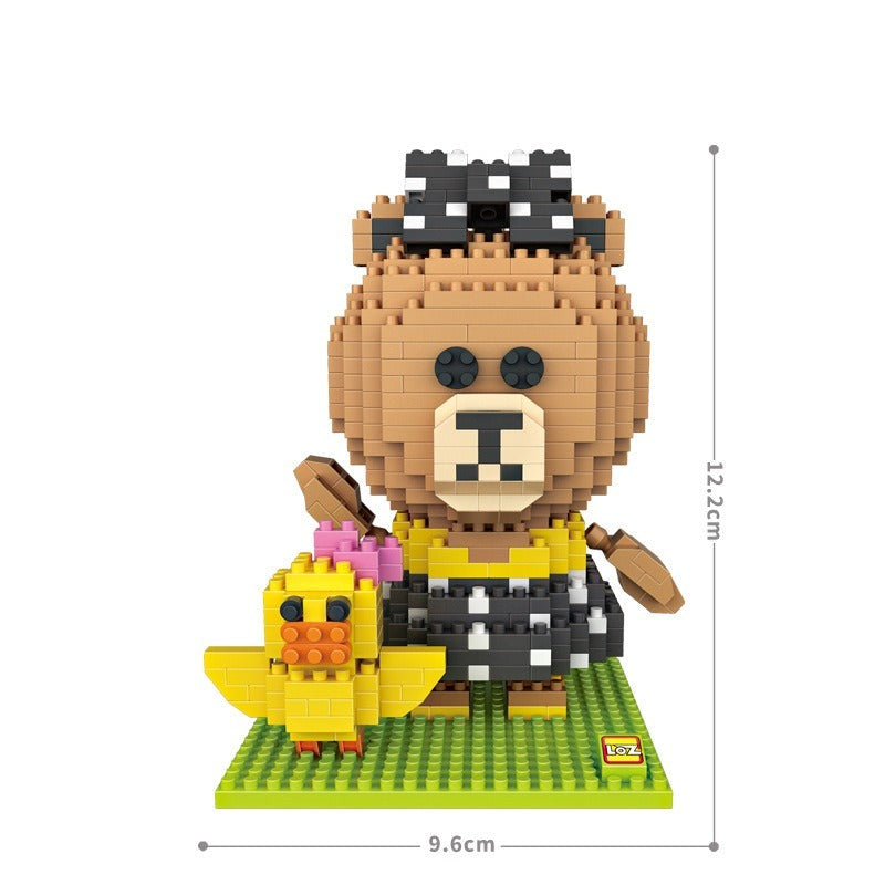 Bär mit Küken  | Bausteine