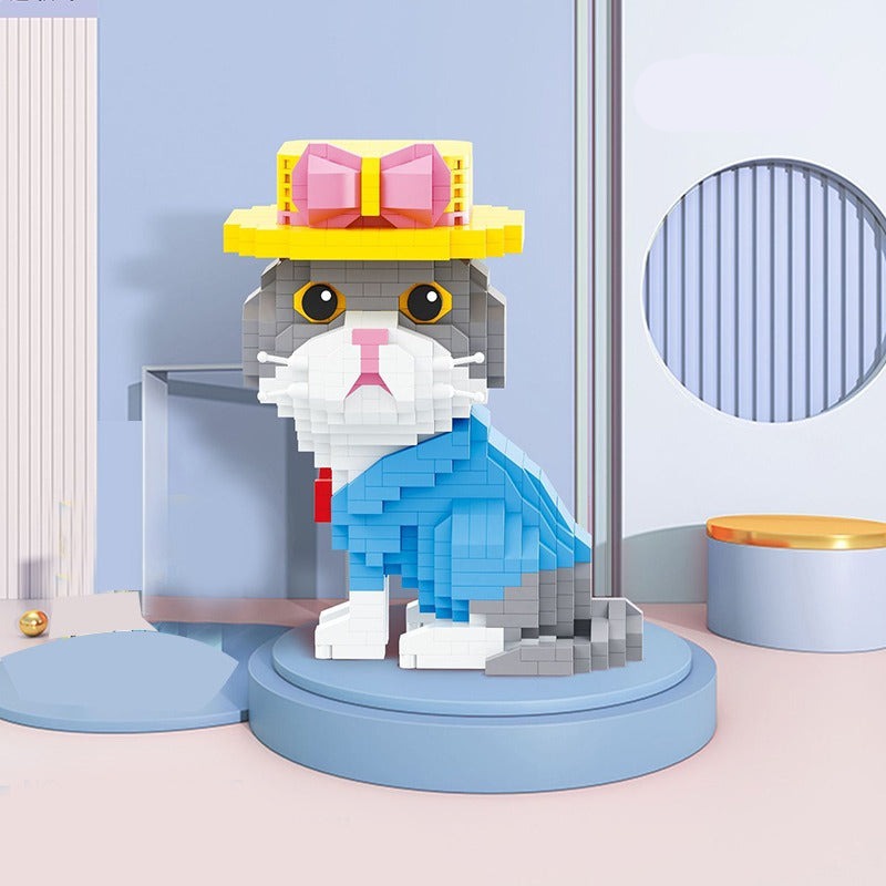 Katze mit Hut | Bausteine