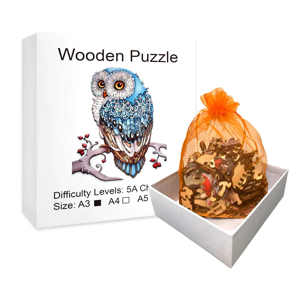 Eule | 2D Holzpuzzle