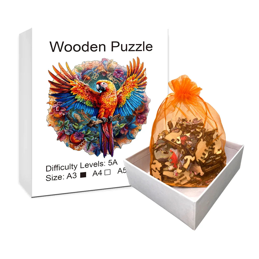 Papagei | 2D Holzpuzzle