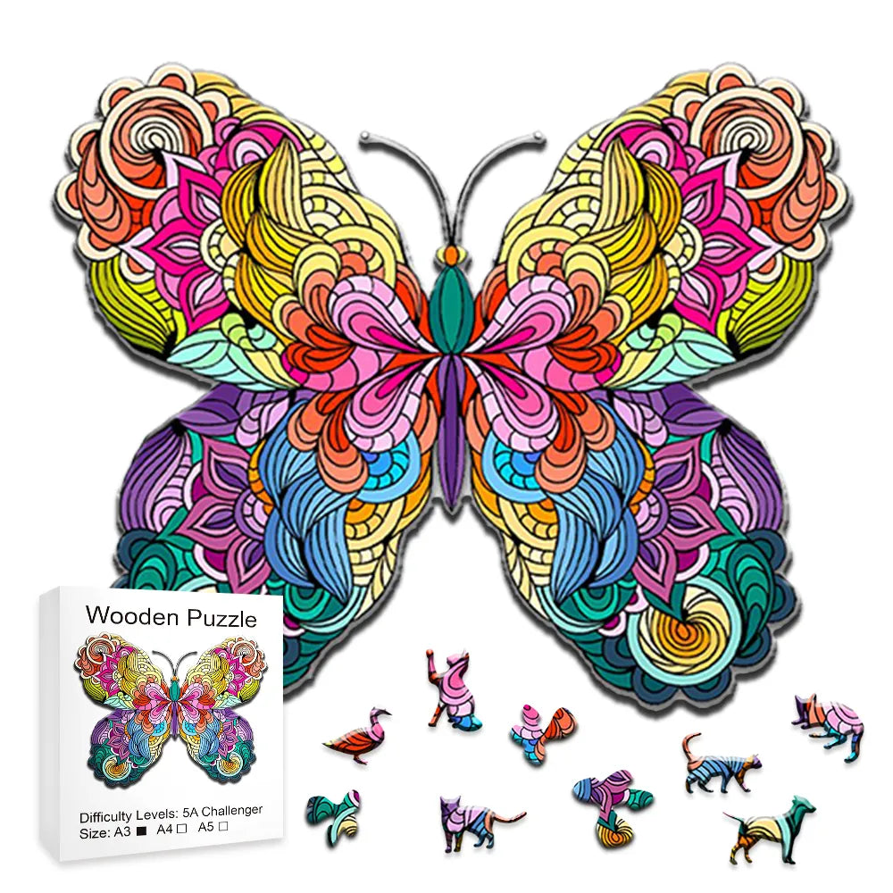 Schmetterling | 2D Holzpuzzle