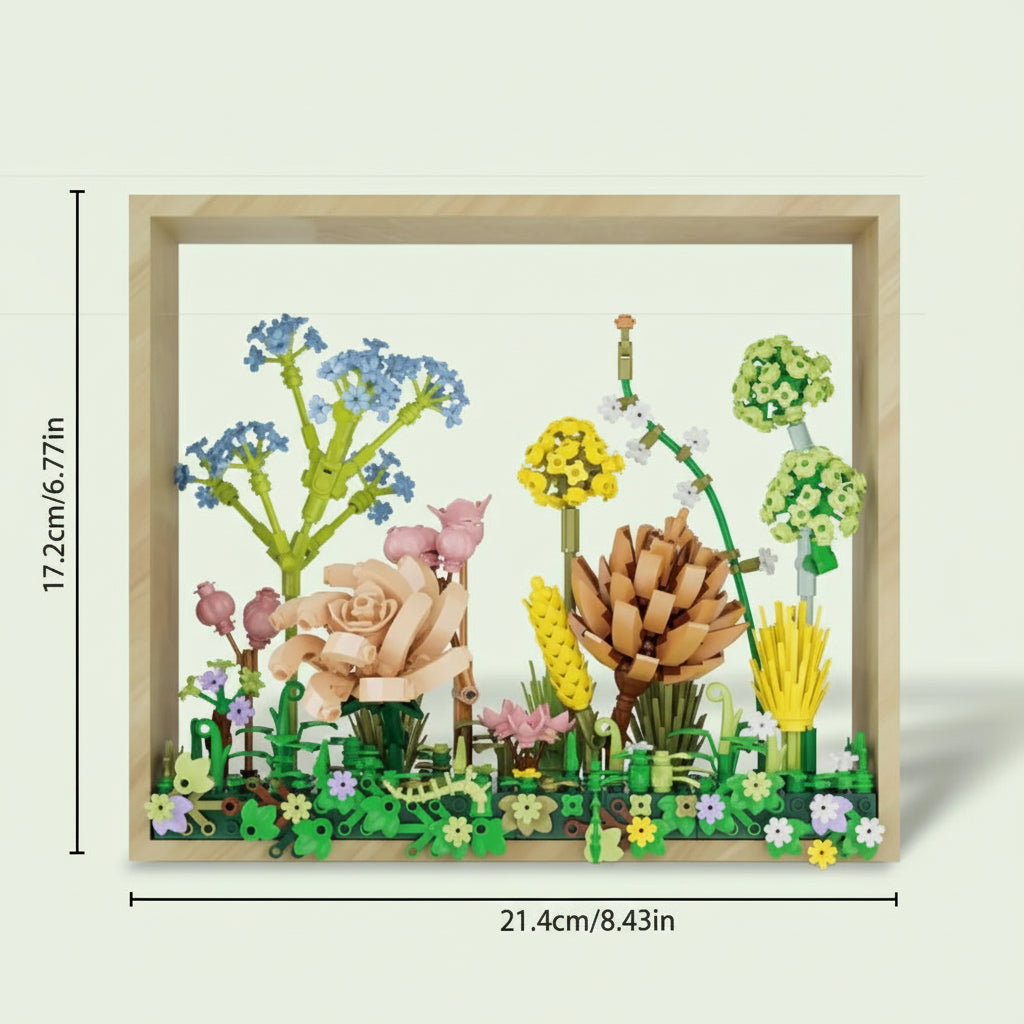 Blumen im Fotorahmen | Bausteine