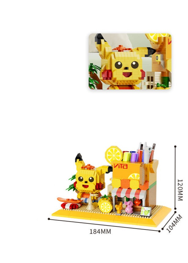 gelbes Blitzmonster Stiftablage | Bausteine