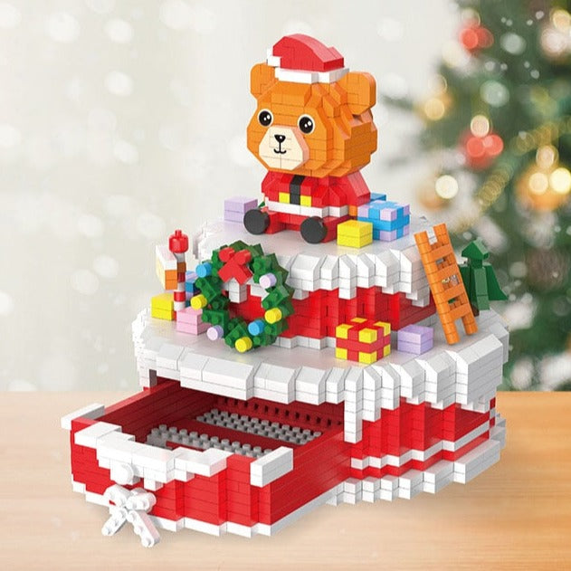 Weihnachtstablett | Bausteine