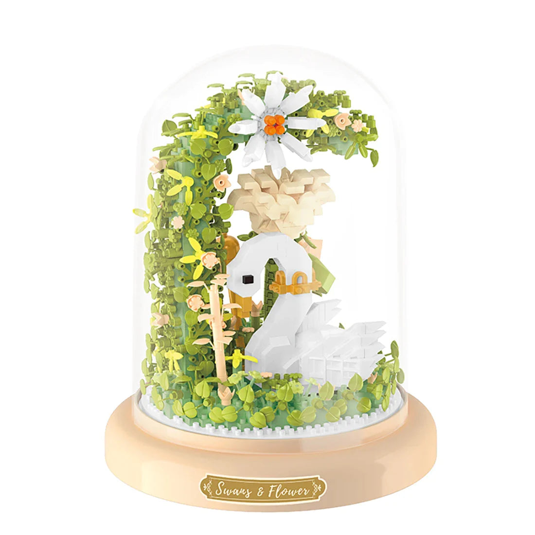 Schwan in Blumen | Bausteine