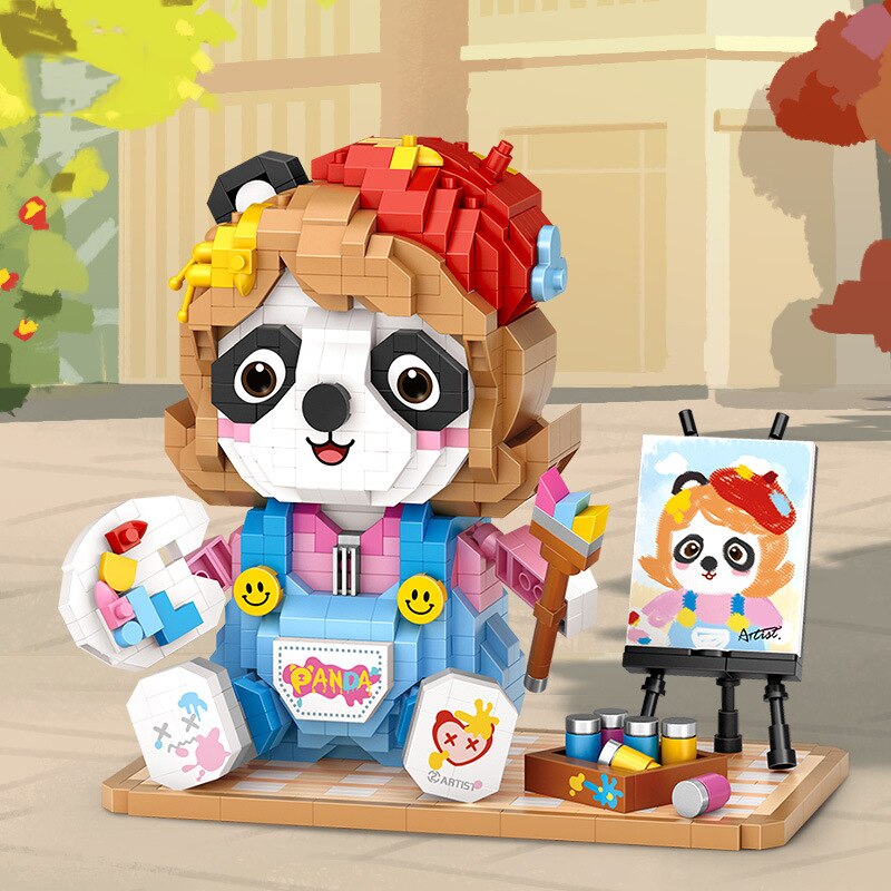 Maler Panda | Bausteine