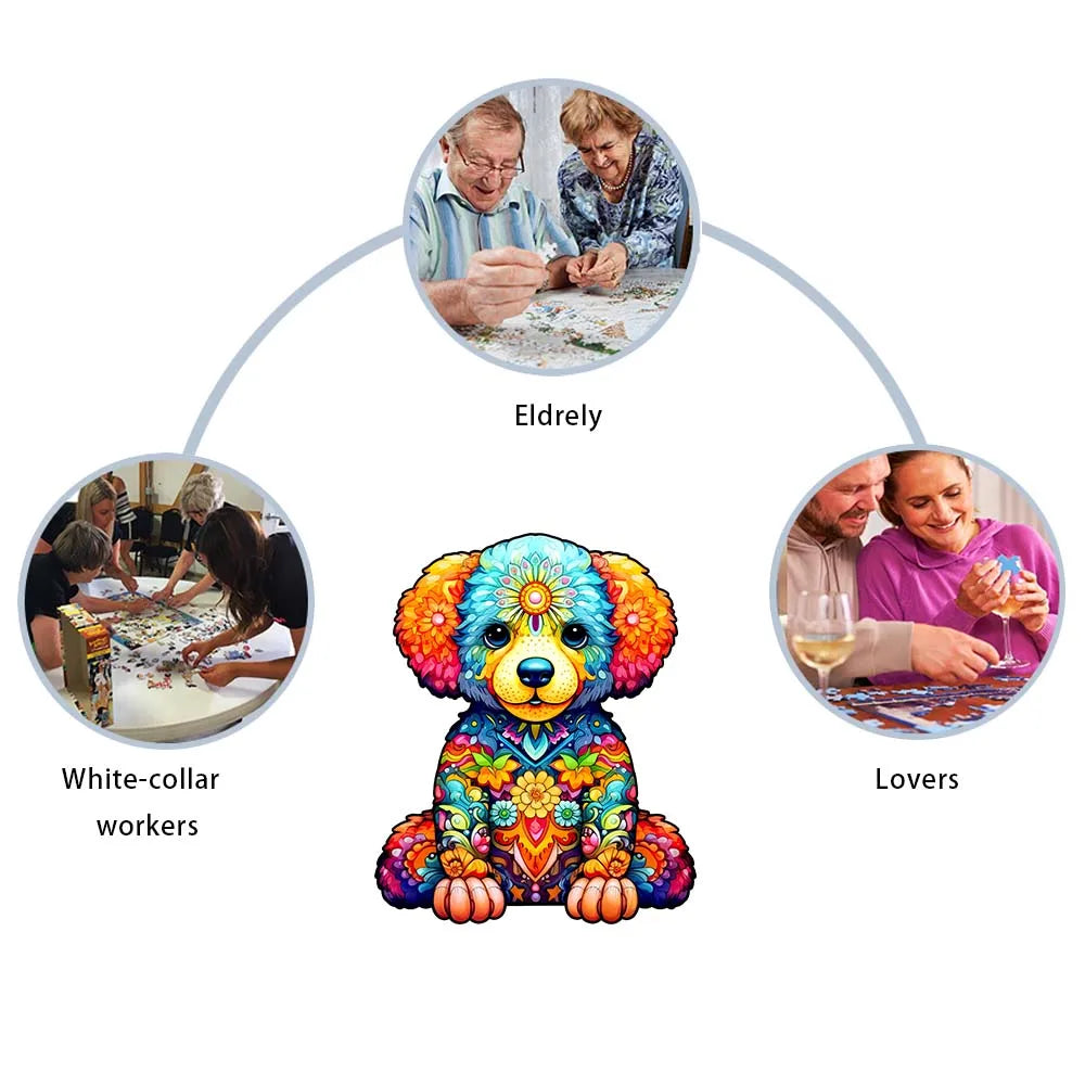 Welpe | 2D Holzpuzzle