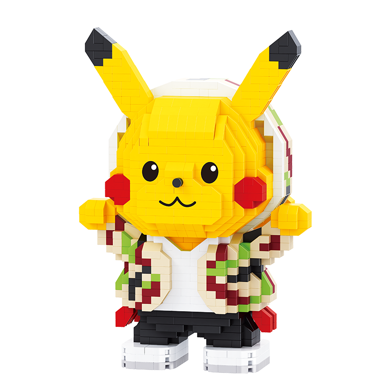 Cooles gelbes Blitzmonster | Bausteine