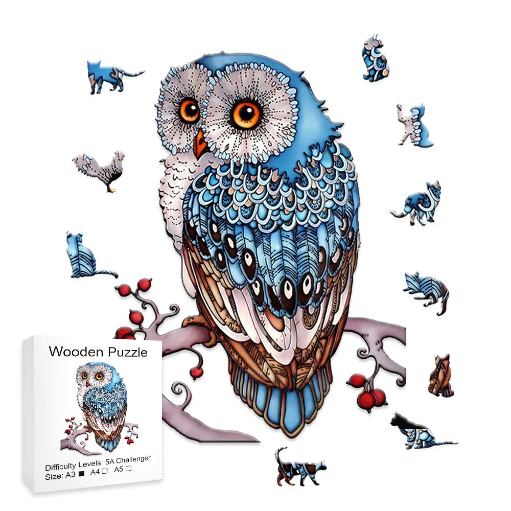 Eule | 2D Holzpuzzle