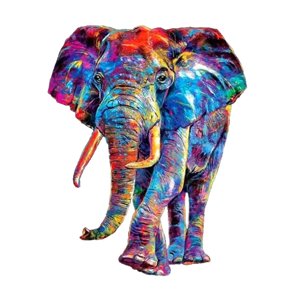 Schöner Elefant | 2D Holzpuzzle