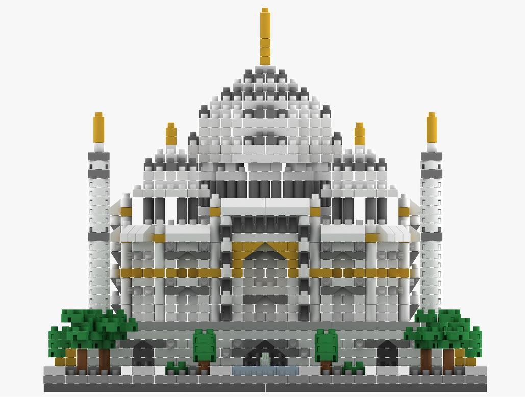 Taj Mahal mit Garten  | Bausteine