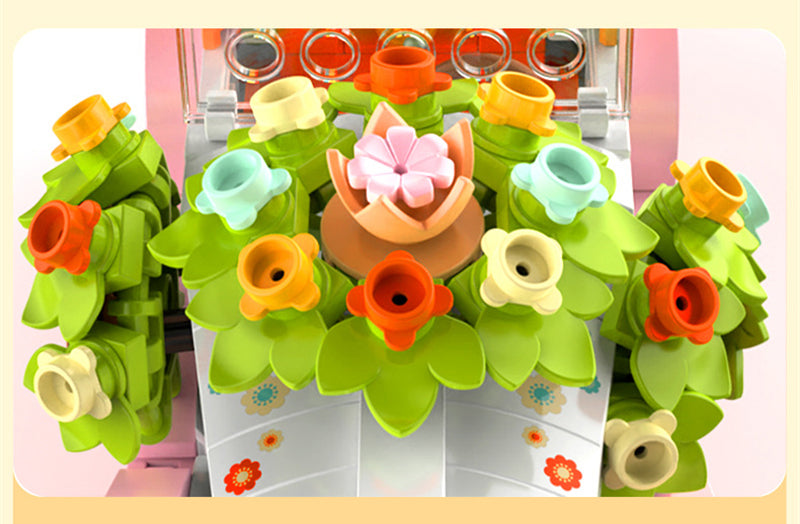 Rosa Hochzeitsauto | Bausteine