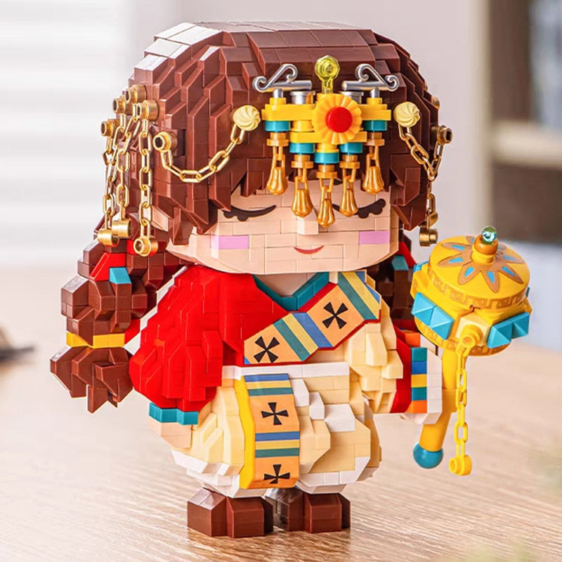 Tibetisches Mädchen | Bausteine
