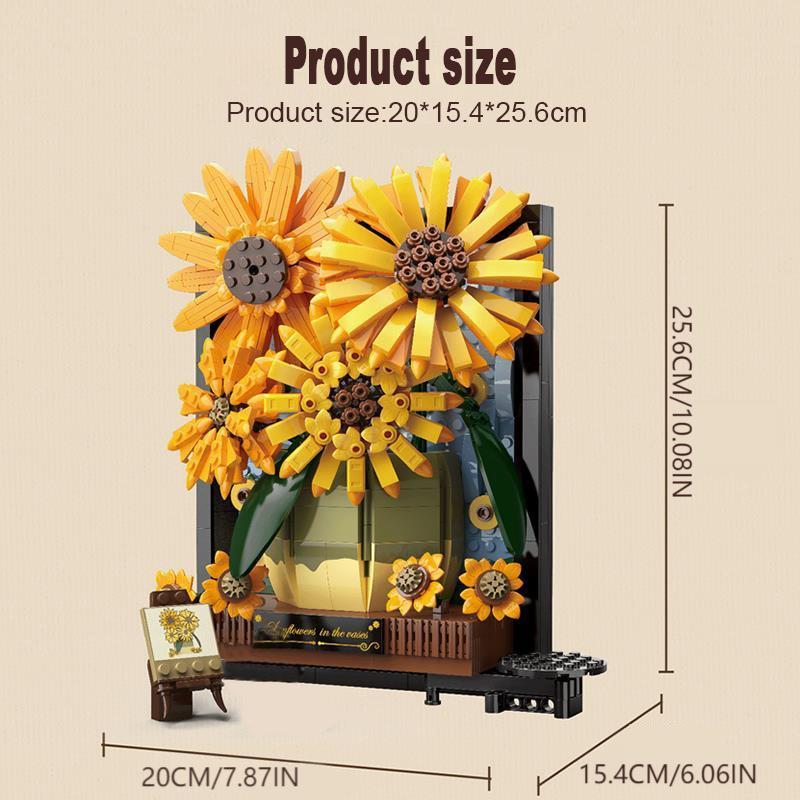 Sonnenblume Bilderrahmen | Bausteine