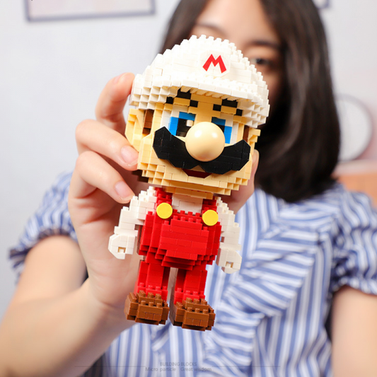 Weißer klempner mit großer Nase  | Bausteine