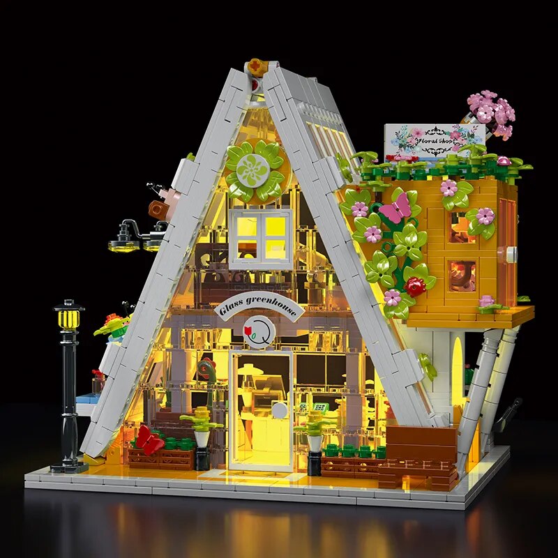 Glasblumenladen | Bausteine