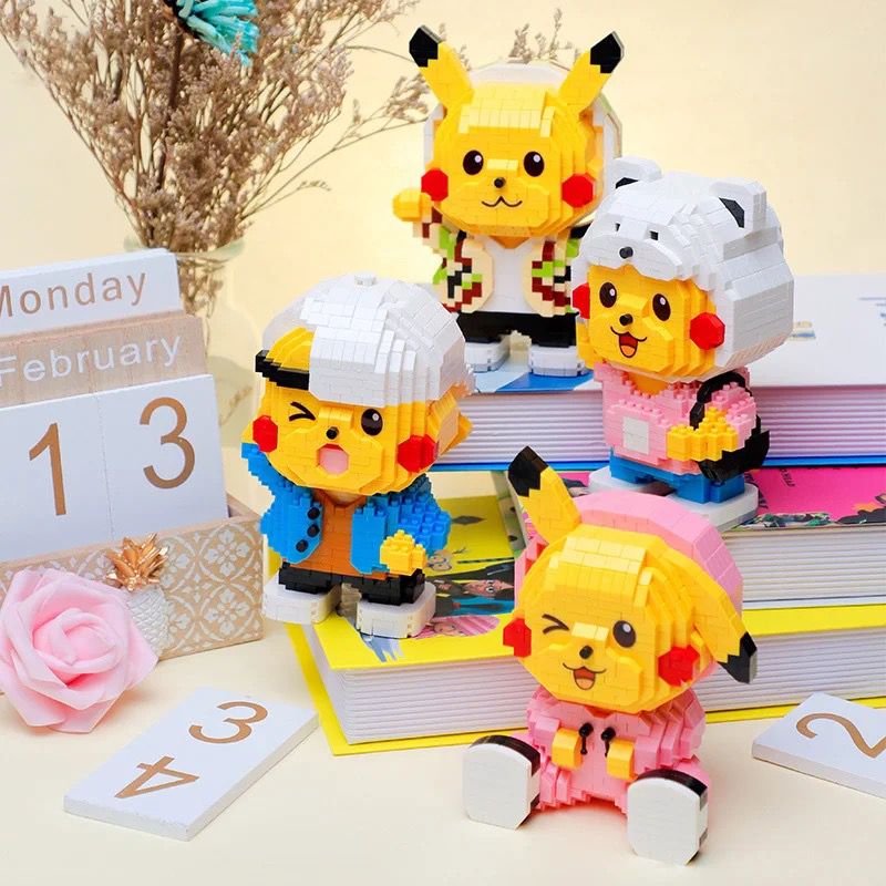 Lustiges gelbes Blitzmonster | Bausteine