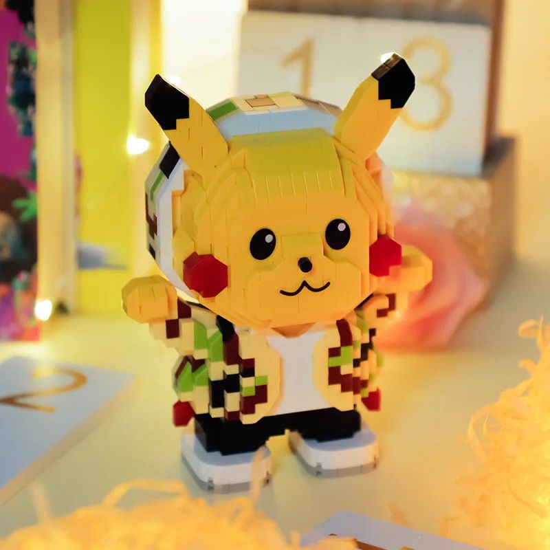 Cooles gelbes Blitzmonster | Bausteine